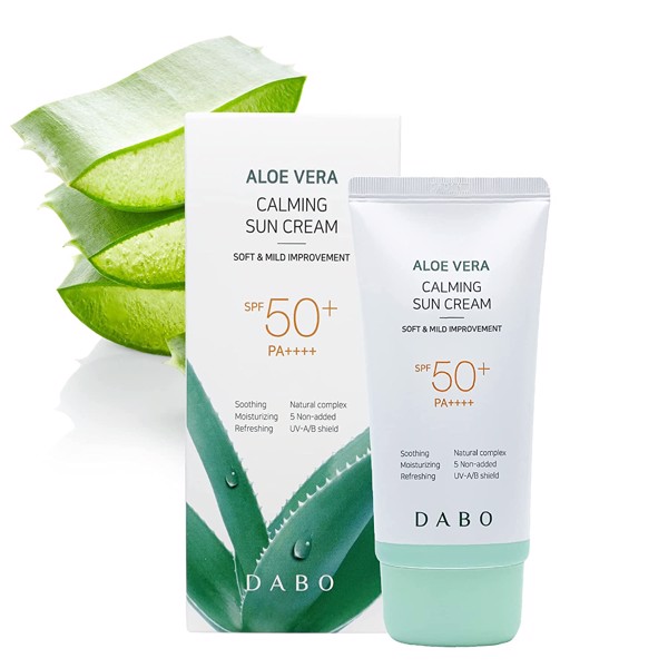 Kem chống nắng Lô Hội dưỡng da, nâng tone DABO Aloe Vera Tone-up Base Sun Cream 70ml