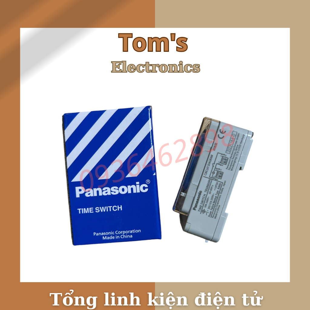 Timer Hẹn Giờ Panasonic TB 38809NE7, Bộ Hẹn Giờ Công Tắc Thời Gian Thực