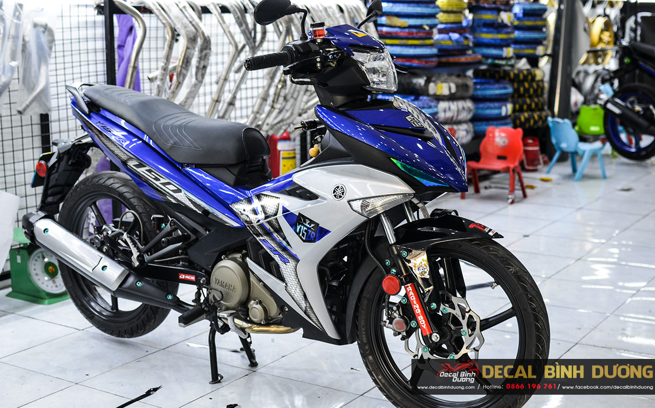 [SALE KHỦNG -GIÁ RẺ BẤT NGỜ] - Tem Rời Exciter 150 Xanh Đen Chrome