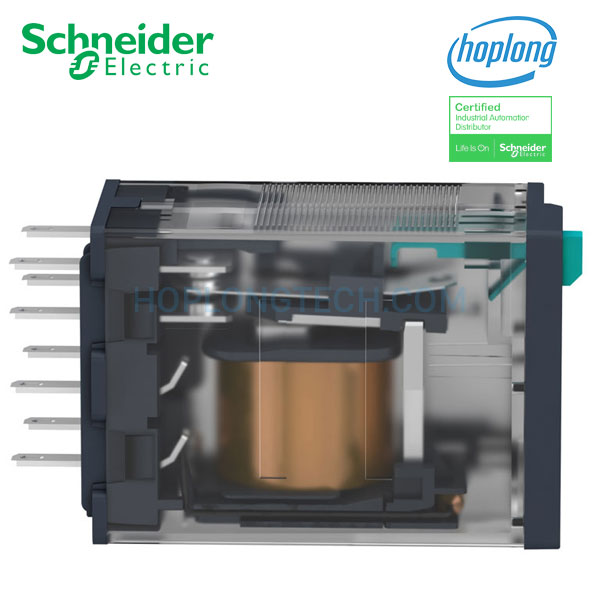 Relay trung gian RXM2AB1BD Schneider - 2 Poles (8 chân) - 24VDC
