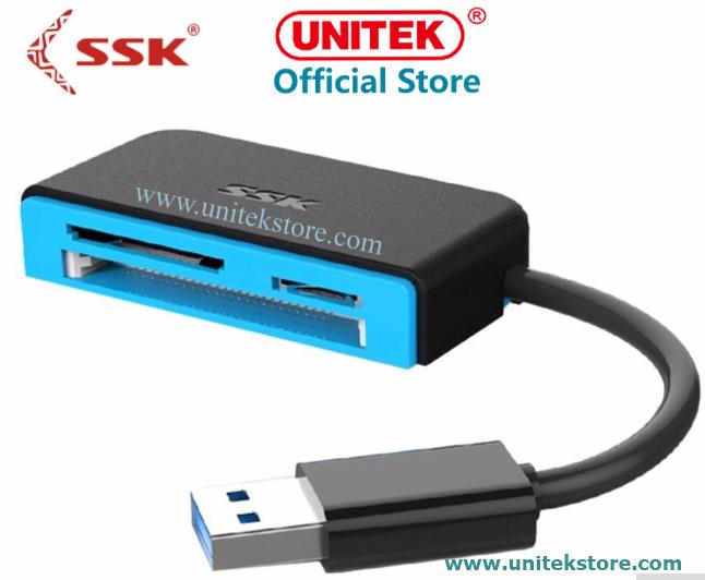 [UNITEK STORE] Đầu đọc thẻ nhớ đa năng SSK 330 - USB 3.0
