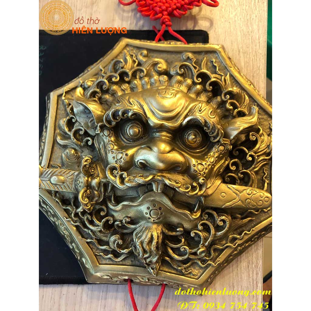 Mặt Hổ Phù Bằng Đồng Phong Thủy, Treo Ban Thờ Thần Tài, Trước Cửa Nhà