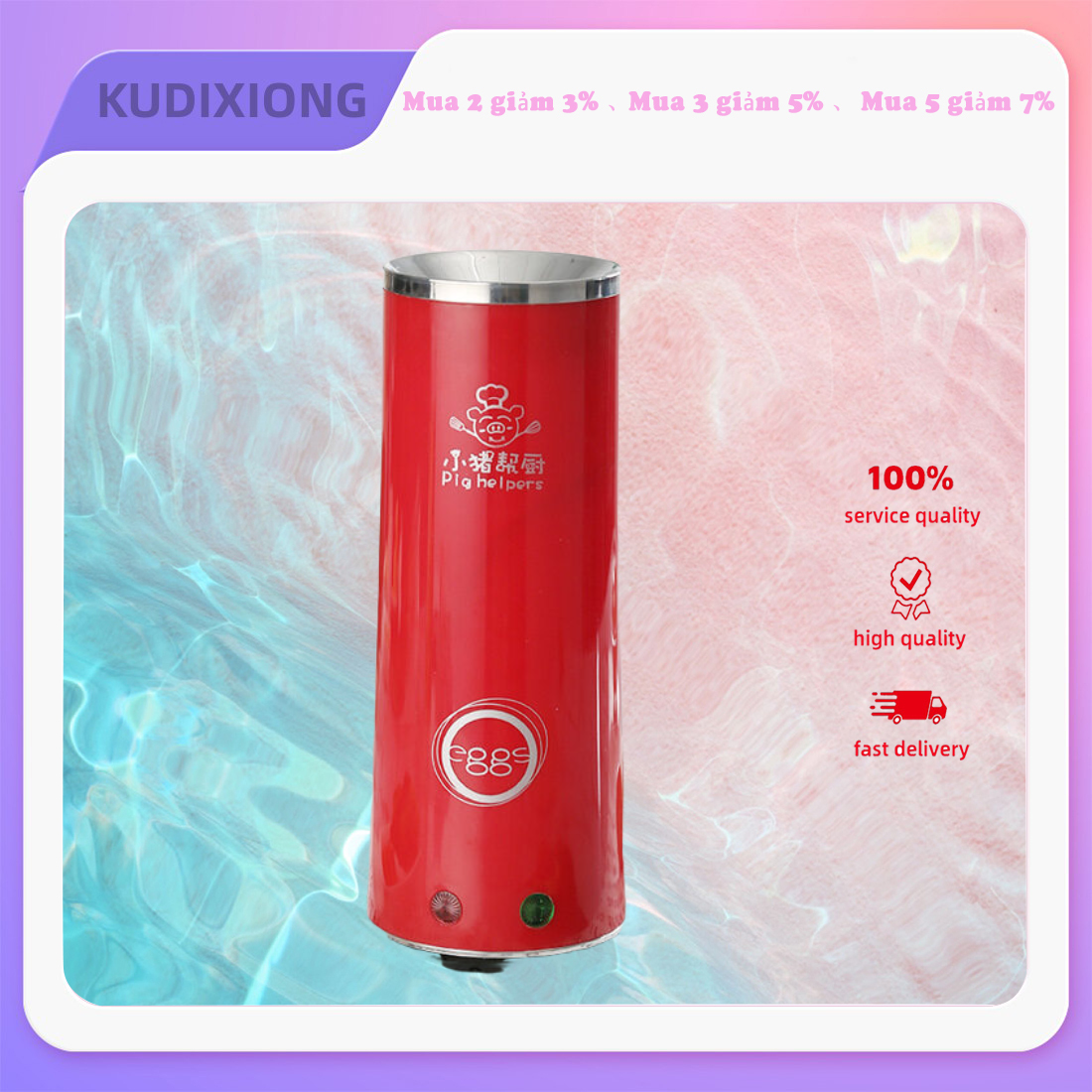 KUDIXIONG Máy Cuộn Trứng Tại Nhà Máy Làm Trứng Ốp La Mini Máy Làm Bữa Sáng Tự Động Máy Bọc Trứng Xúc Xích