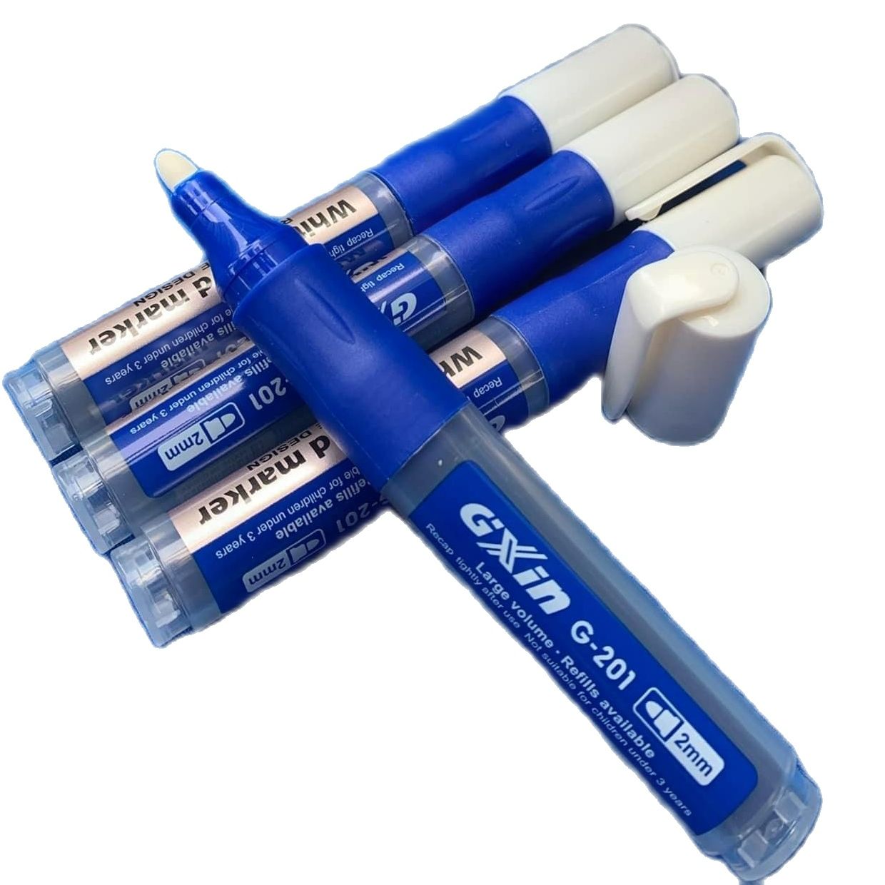 (set 5 cây) Bút lông nhấn viết bảng trắng