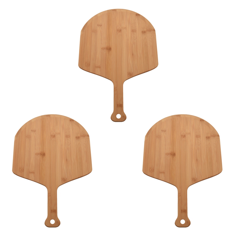 3X Pizza Peel,Paddle Spatula Grade Bamboo 12 Inches Handle