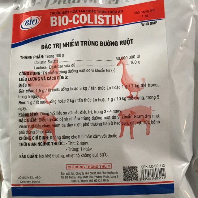 Bio - Colistin gói 100g