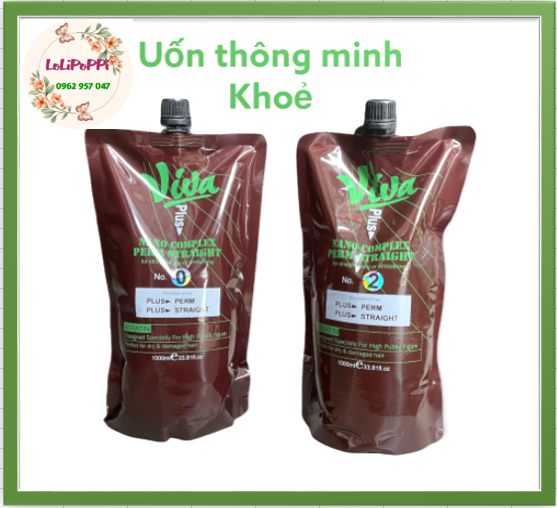 Thuốc uốn duỗi thông minh VIVA 1000ml x 2 túi