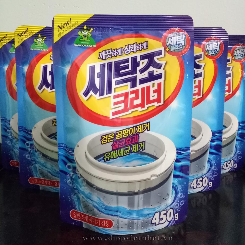 Combo 2 túi Bột tẩy vệ sinh lồng máy giặt Hàn Quốc