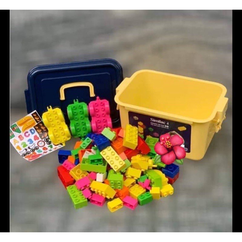 Vali lego lắp ráp 140chi tiết hkm Similac
