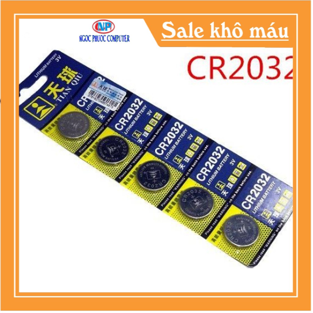 Pin Cúc Áo CR2032 Lithium 3V Cao Cấp - Pin CMOS Máy Tính, Smartkey Ô Tô Xe Máy, Cân Điện Tử (Chống Chảy Nước)