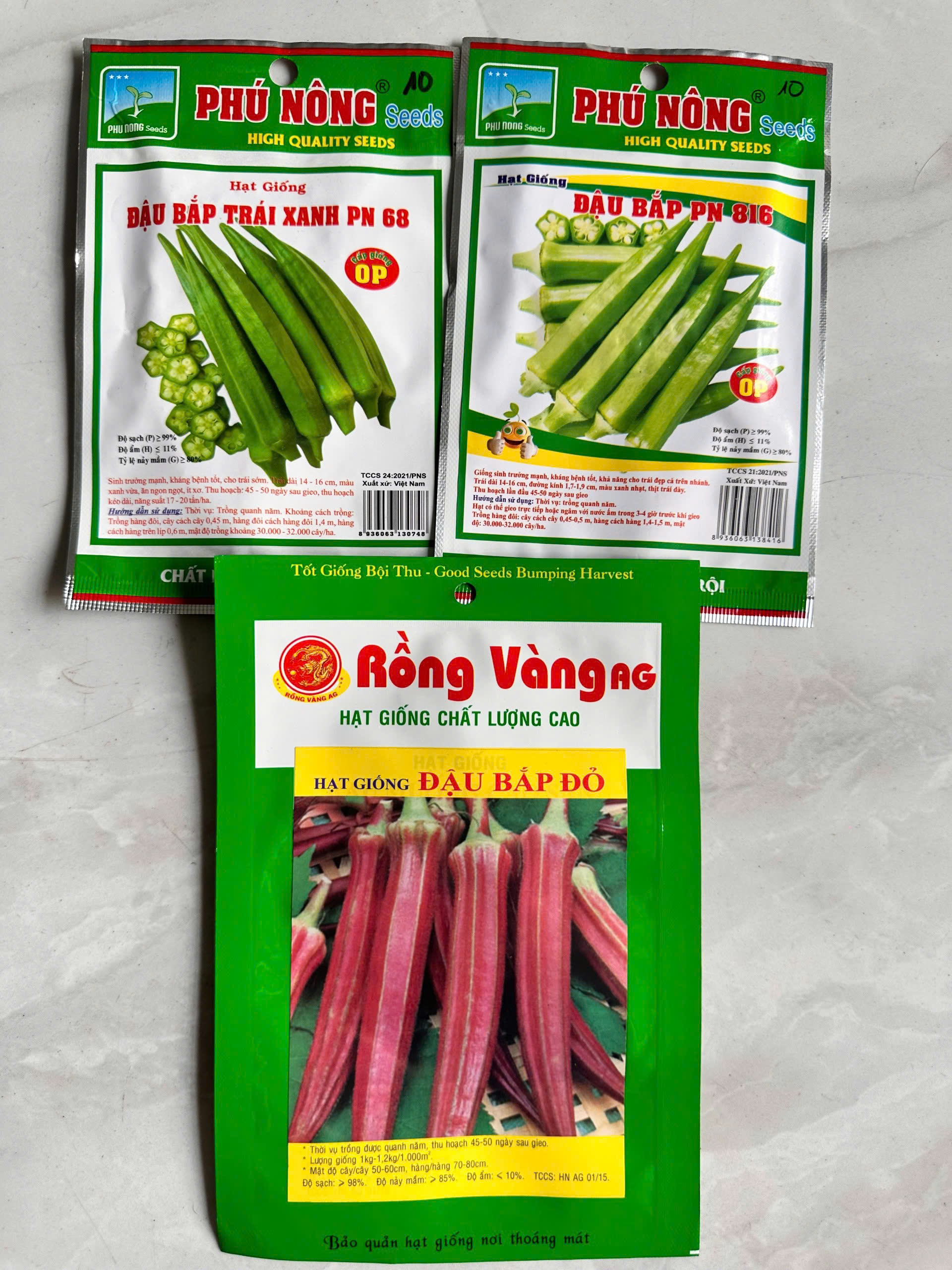 Hạt giống đậu bắp hạt giống chất lượng cao F1/hạt giống Phú Nông