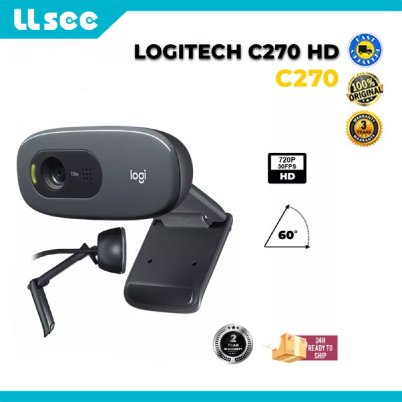 Logitech Webcam 720P Video HD C270 Tích Hợp Micphone USB2.0 Camera Máy Tính Mini Cho Máy Tính Xách Tay Máy Tính Xách Tay Camera Hội Nghị Video Chính Hãng