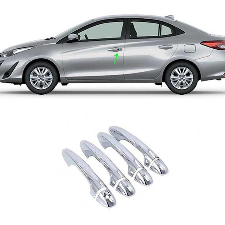 Ốp tay cửa mạ crom theo xe toyota vios 2019