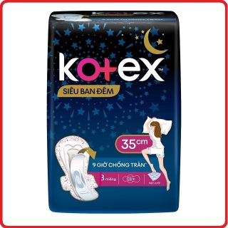 hot Lốc 8 gói băng vệ sinh Kotex siêu ban đêm 35cm siêu mỏng cánh ( gói 3 miếng ) cam kết hàng đúng mô tả chất lượng đảm bảo an toàn đến sức khỏe người sử dụng thumbnail