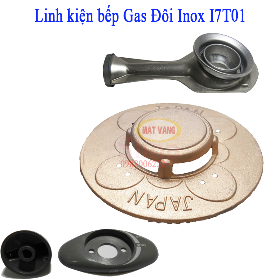[HCM]Bếp Gas Đôi Inox I7T01