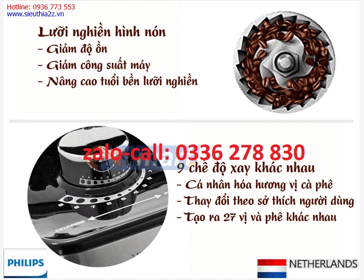 MÁY PHA CÀ PHÊ TỰ ĐỘNG PHILIPS HD7751