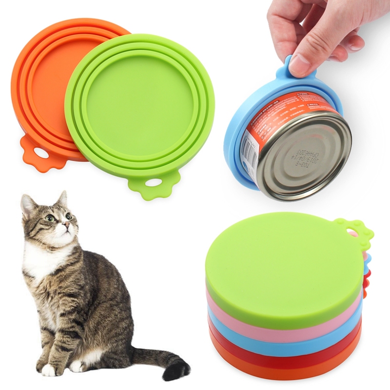 BAILID Nắp Hộp Đựng Thực Phẩm Ướt Bằng Silicon Kích Thước Thông Dụng Cho Nhà Bếp Nắp Hộp Có Thể Tái Sử Dụng Nắp Hộp Đựng Đồ Ăn Cho Thú Cưng