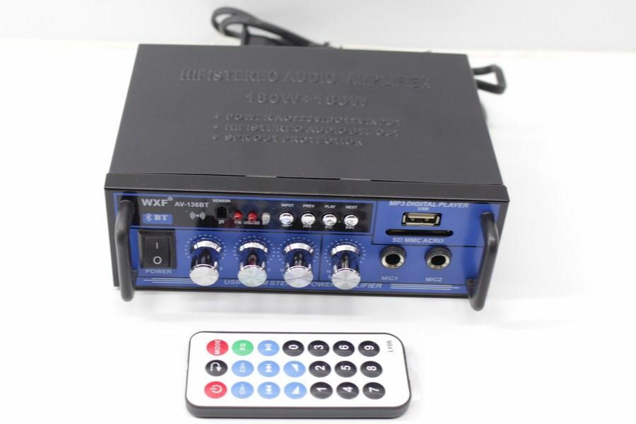 Amply WXF - AK-136 12V/220V USB BLUTOOTH