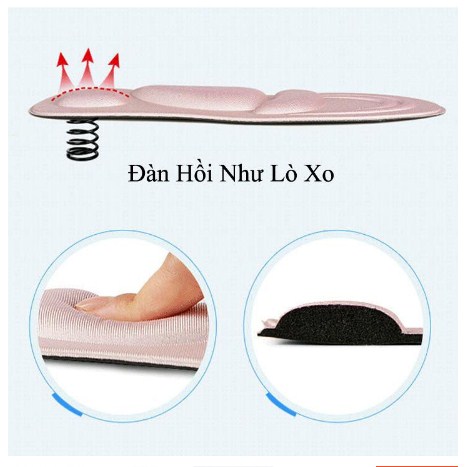 Lót Giầy 4D Êm Thoáng Cho Giày Nam Nữ