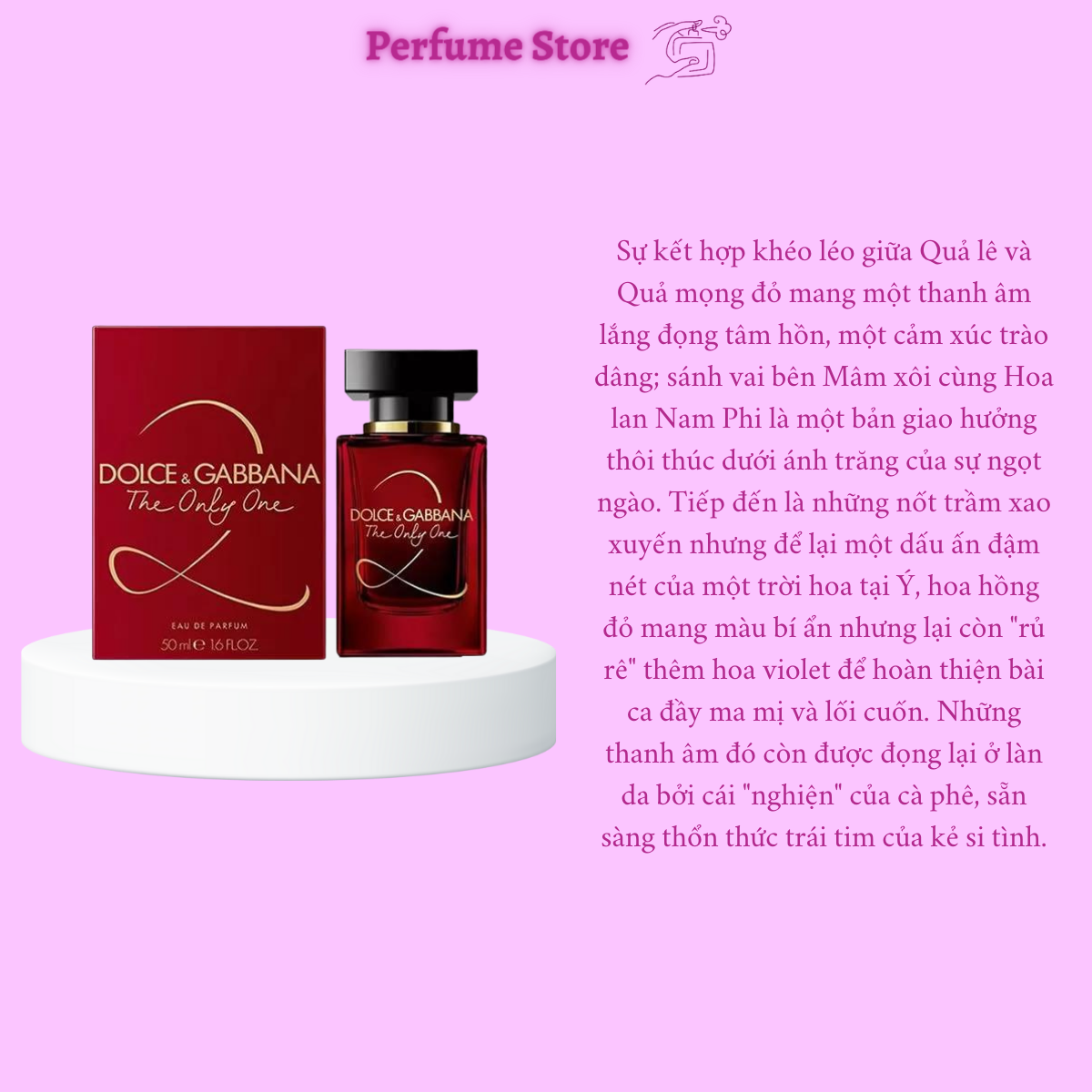[Chính Hãng] Mẫu chiết nước hoa nữ D&G The Only One 10ml