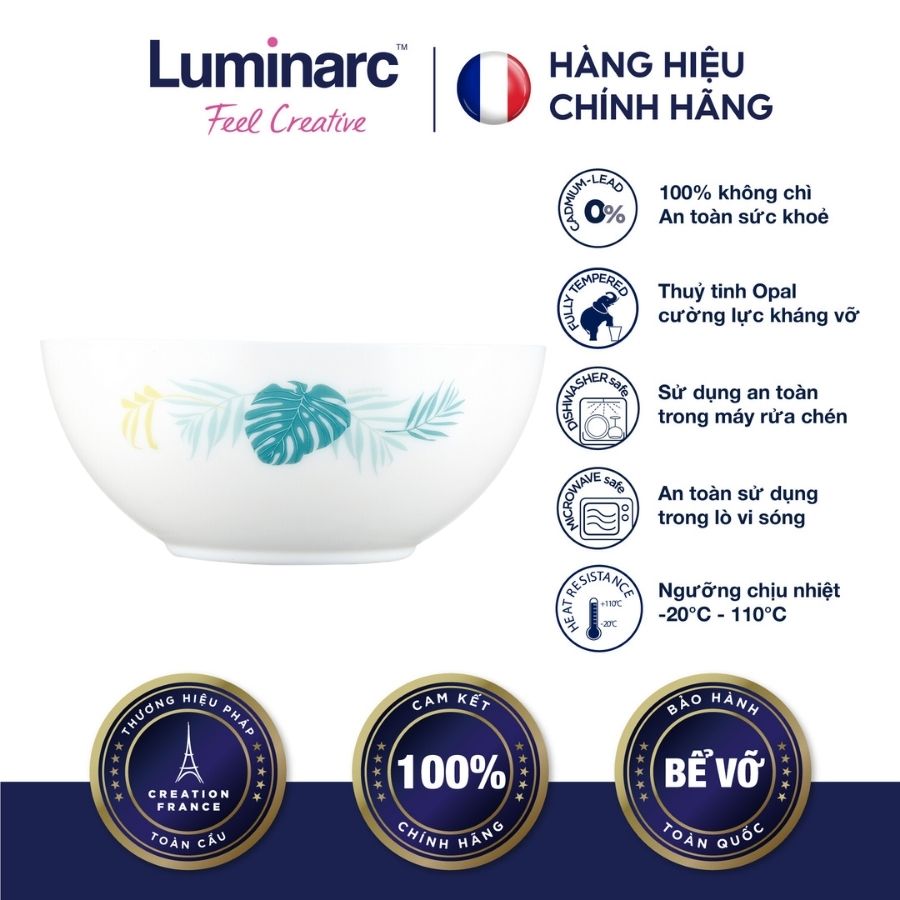Bộ 2 tô thuỷ tinh luminarc diwali hiwaii 21cm - luhiv4920
