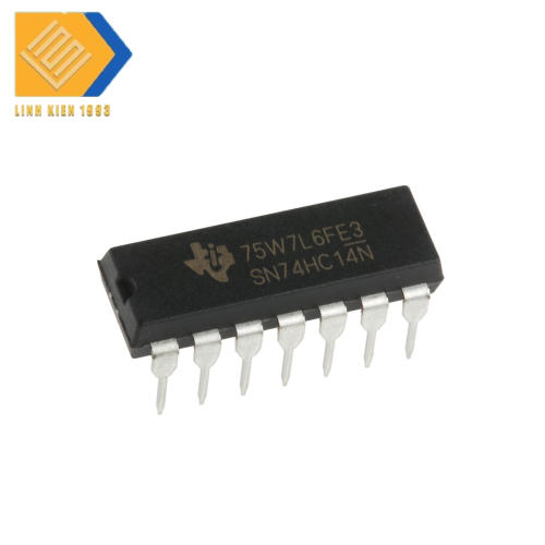 IC lo gic 74HC14N chân cắm DIP14 Hex Schmitt Trigger Inverter