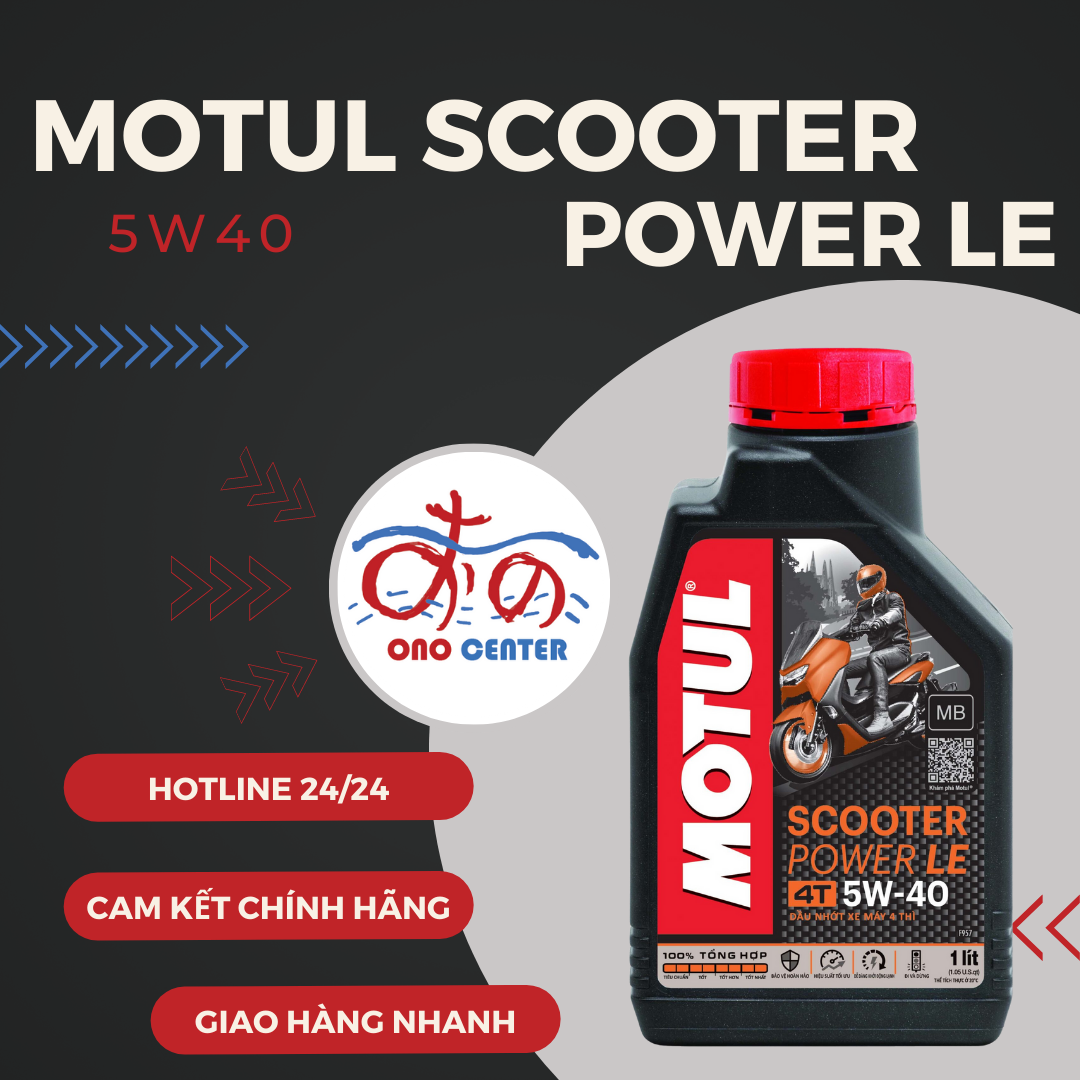 MOTUL Scooter Power LE 5W40 (FULL 800ML,1L/CHIẾT LẺ 1L1, 1L2, 1L3, 1L4)