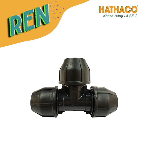 Tê đều tròn 50 hathaco dùng chia nhánh ống hdpe