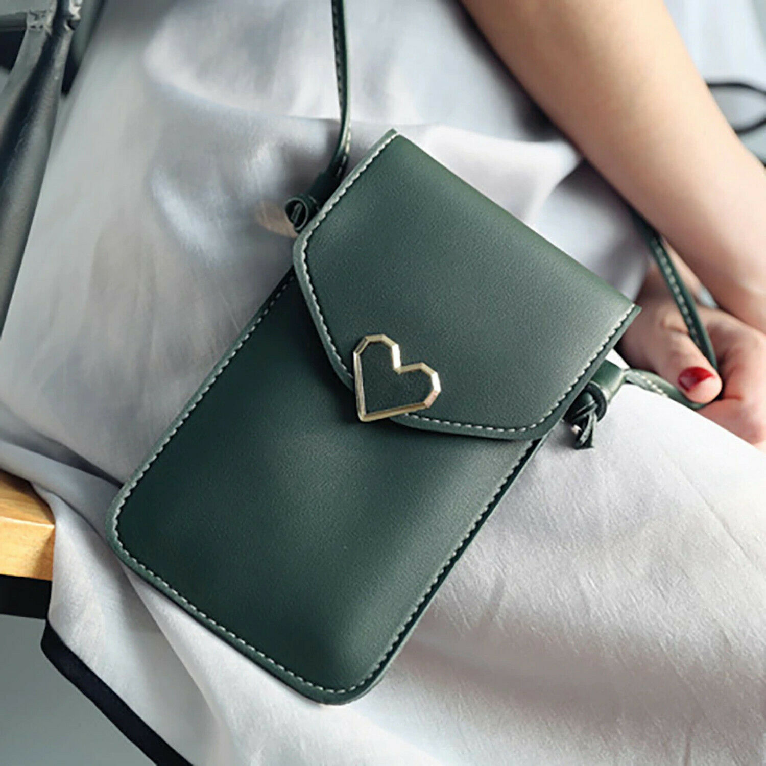 Handbag shoulder bag Crossbody Strap with cell phone pocket touch window wallet case protection cover