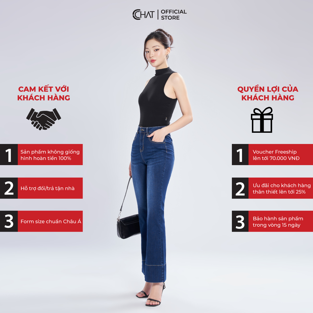 Áo Thun Nữ CCHAT Cổ Leo Sát Nách Chất Thun Cao Cấp 23TSC2001OT