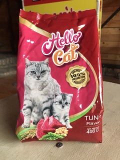 Thức ăn cho mèo Hello Cat - Tuna Flavor 400g - Thức ăn hạt cho mèo thumbnail