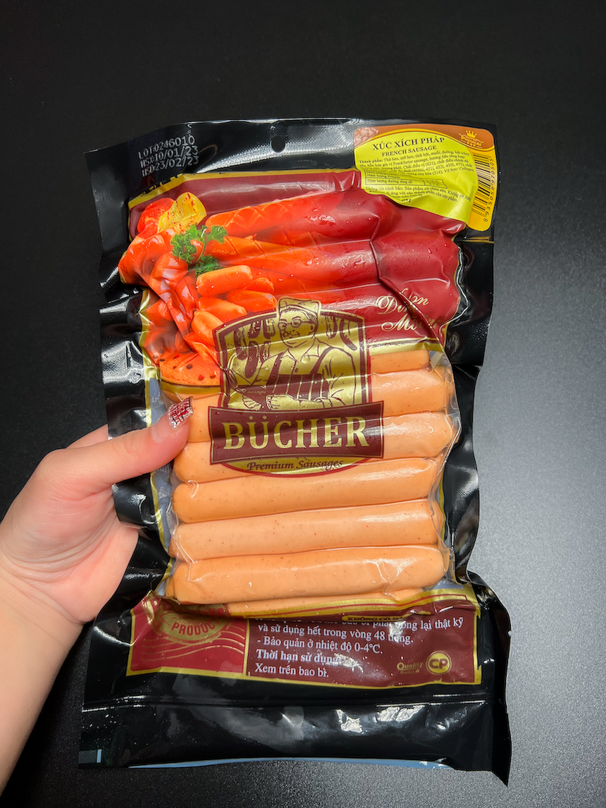 Xúc xích pháp 450g - xúc xích tươi cp