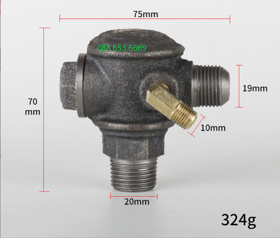 Van một chiều máy nén khí dây curoa / Luppe máy hơi curoa ren 20-19-70mm