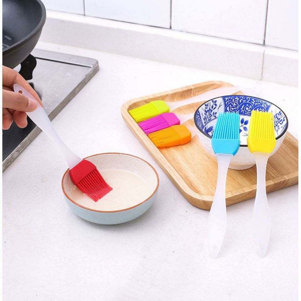 Combo 2 Cọ Chổi Silicon Phết Bơ Dầu, Quét Mặt Bánh (Màu Ngẫu Nhiên)