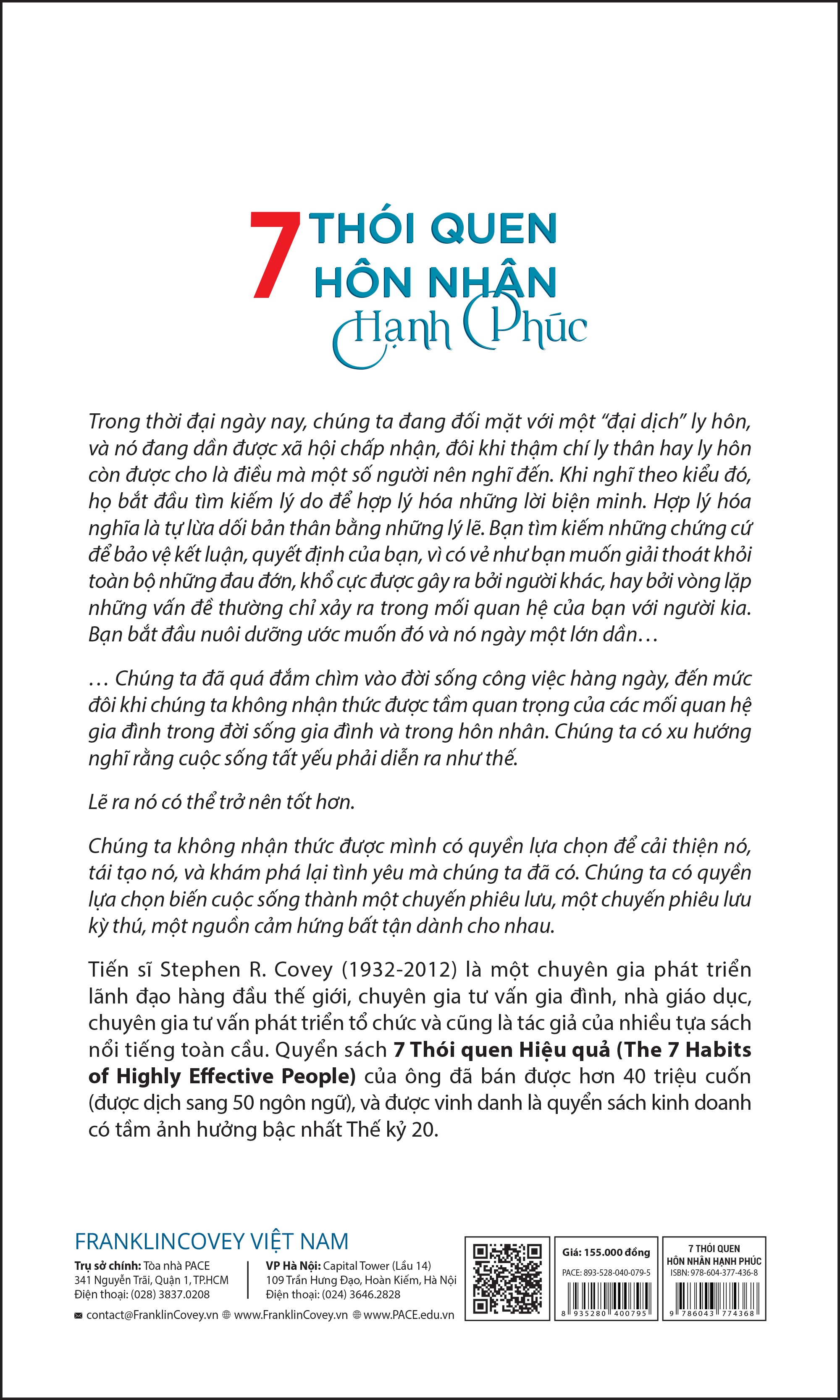 Book - the 7 Habits of Highly Effective Marriage - Pace Books