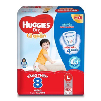 Bỉm Huggies Tràm trà mới tặng 8