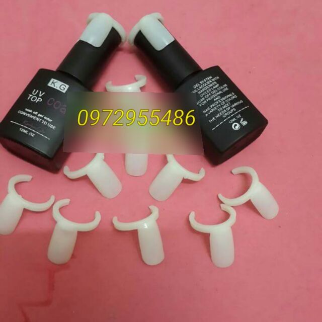 Móng mẫu đeo cổ chai sơn - túi 50 móng