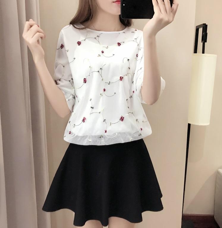 [HCM]Áo Kiểu Nữ Ren Hoa Thêu Đẹp