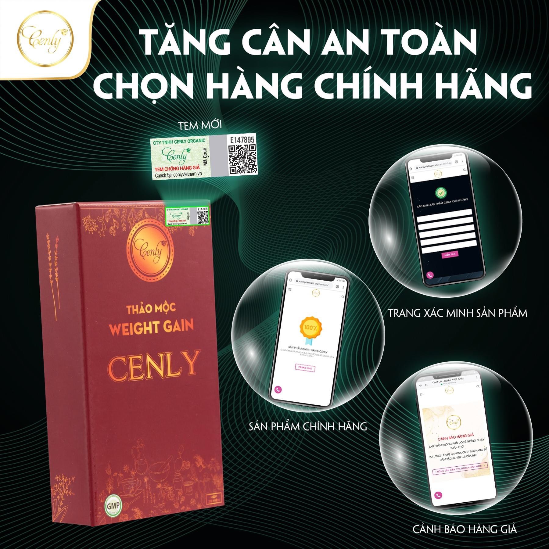 [Hàng chính hãng] Thảo Mộc Tăng Cân 30 Ngày C E N L Y