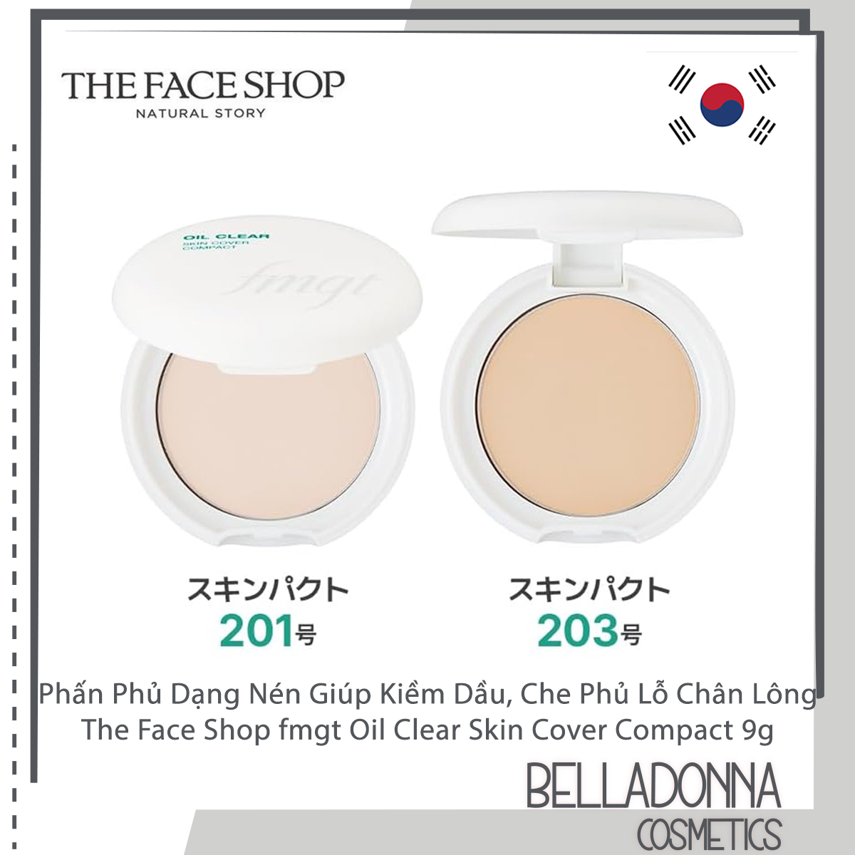 The Face Shop fmgt Oil Clear Skin Cover Compact 9g