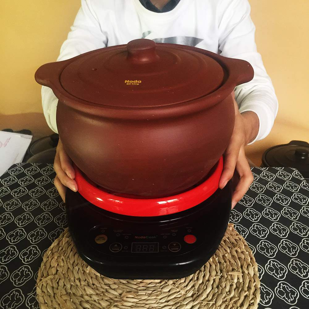 Nồi nấu cháo chậm 3.3 lít NodaCook đất nung