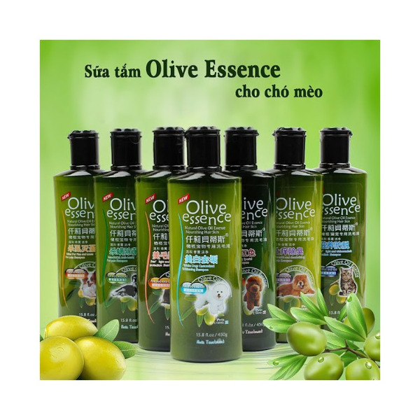 Sữa Tắm Olive Dưỡng Lông Dành Cho Chó Mèo 450ml