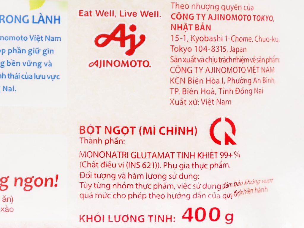 Ajinomoto Msg Large Wing Package 454g