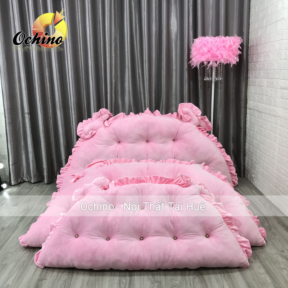 ( FREE SHIP ) Gối Tựa Đầu Giường Đính Khuyu Mẫu Hoàng Gia Cao Cấp Size 1m2-55 VÀ 1M6-75 (Hàng có Sẵn)