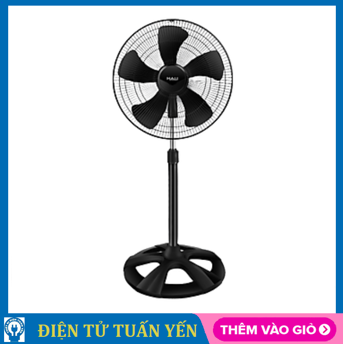 Quạt đứng công nghiệp Hali DC-199C công suất 80W, cánh quạt 45cm, 3 tốc độ gió, động cơ êm ái - Hàng chính hãng
