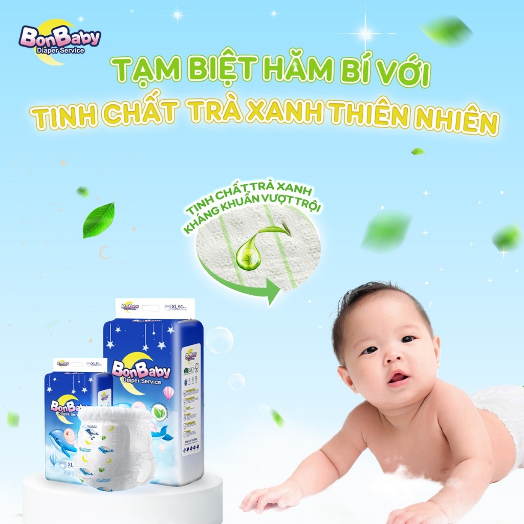 MUA 1 TẶNG 1QUÀ]Tã Quần, Bỉm Quần Cho Bé BonBaby Cá Heo Công Nghệ Đệm Mây  Mềm Mại Thoải Mái & Chống Hằn - Size M/L/XL/XXL/XXXL | Lazada.vn