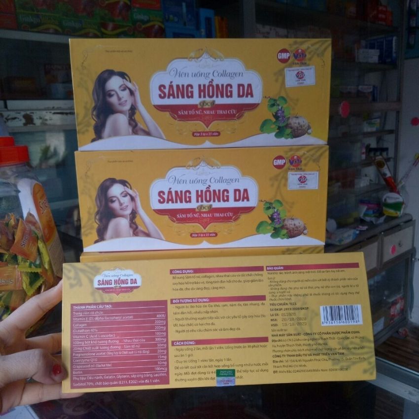 Viên uống colagen SÁNG HỒNG DA