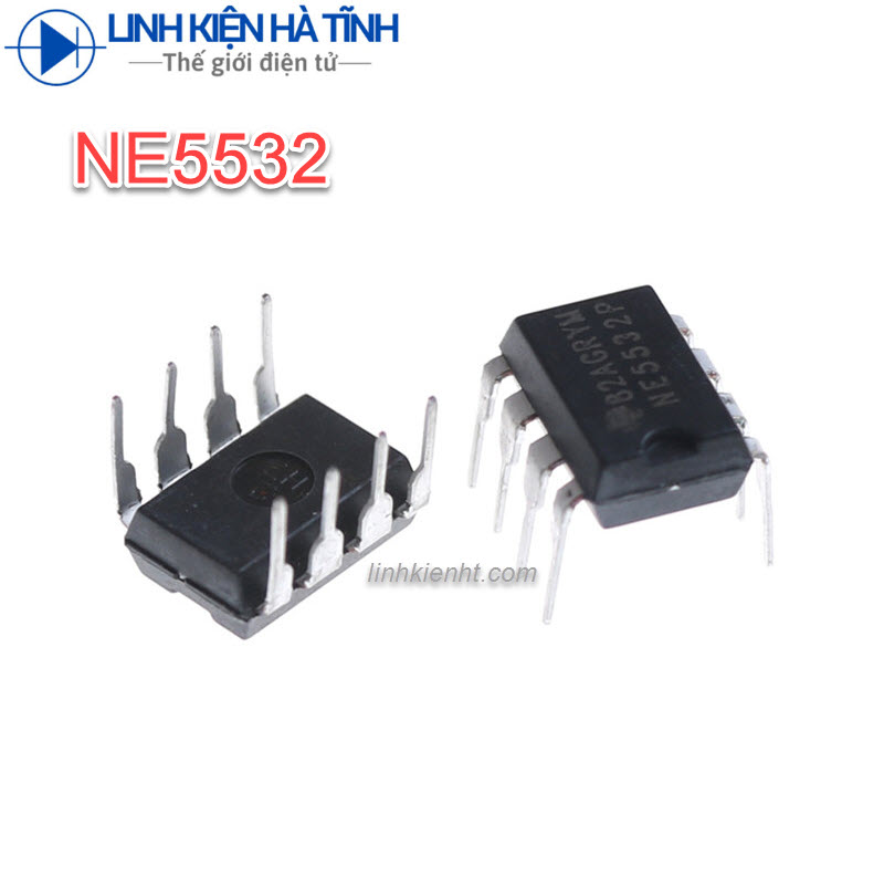 4 CON IC KHUẾCH ĐẠI NE5532P NE5532 DIP-8 CHÍNH HÃNG