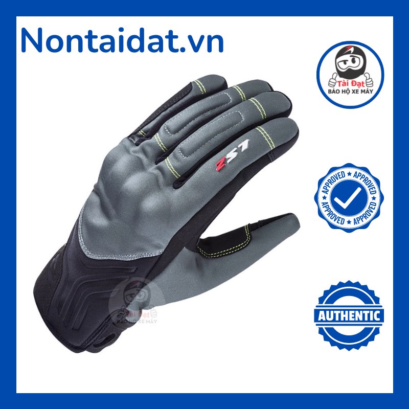 Găng tay ls2 jet 2 man kháng nước - bao tay ls2 có gù bảo hộ, chống nước