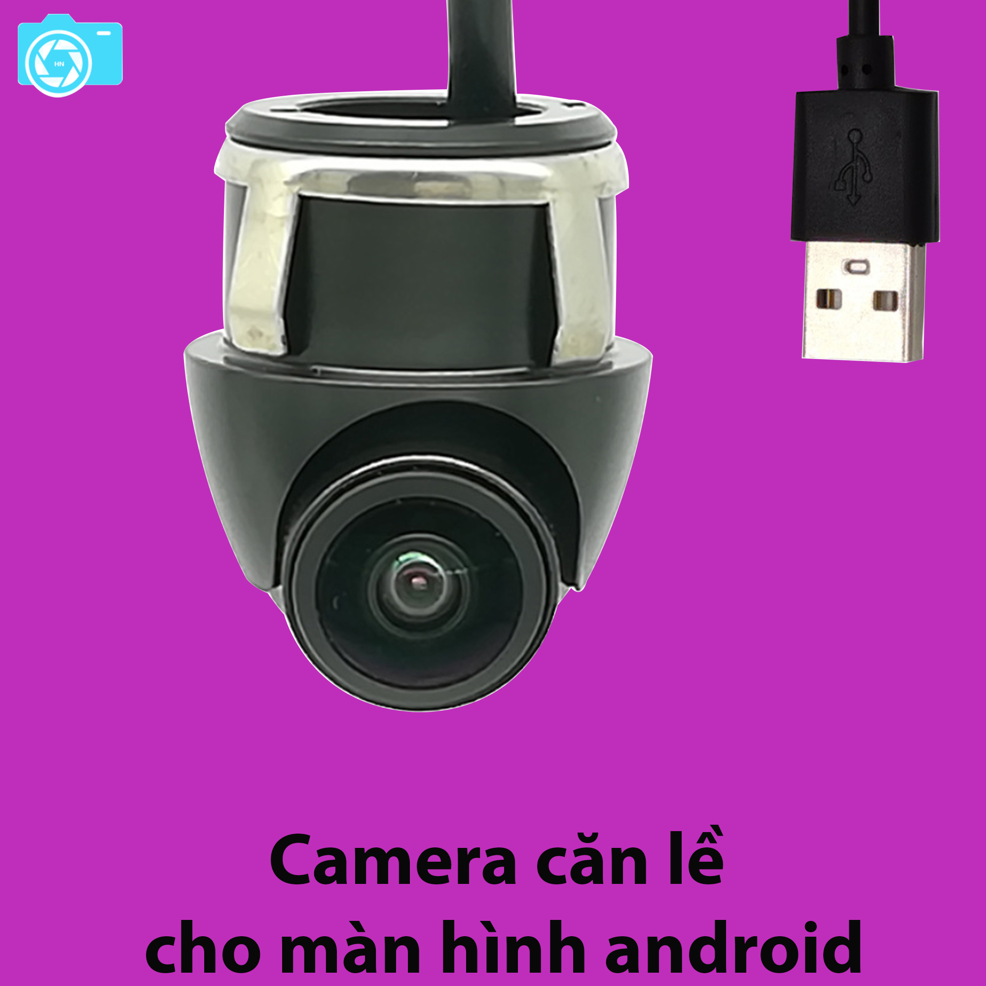 Camera cặp lề android, lắp cùng màn hình android, độ phân giải HD, góc quay 160 độ, 360